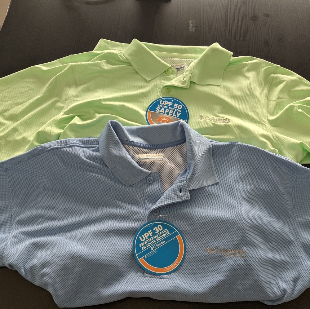 Set of 2 PFG Columbia Polos